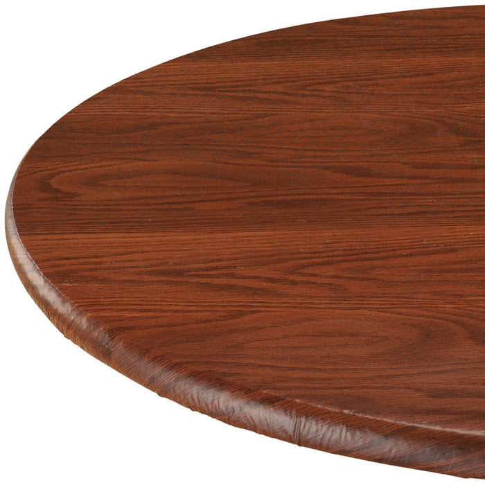 Wood Grain Fitted Table Cover-42"x68"Oval/OblongRoundPine