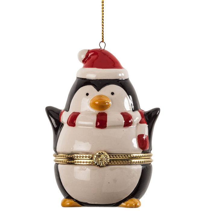 Penguin Trinket Box Ornament