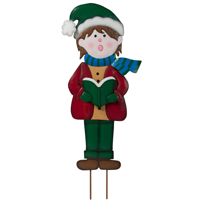 Metal Garden Boy Caroler by Fox River™ Creations