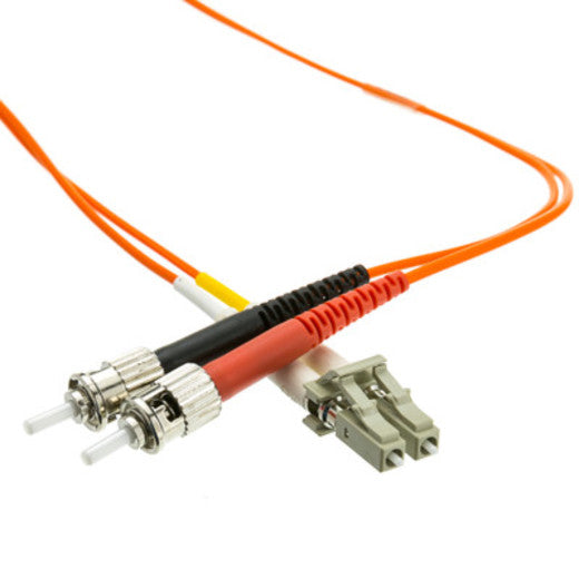 1 meter LC/ST OM1 Duplex Fiber Optic Cable, 62.5/125