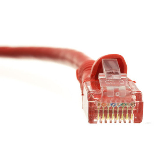 7ft Cat6 Red Ethernet Patch Cable, Snagless/Molded Boot