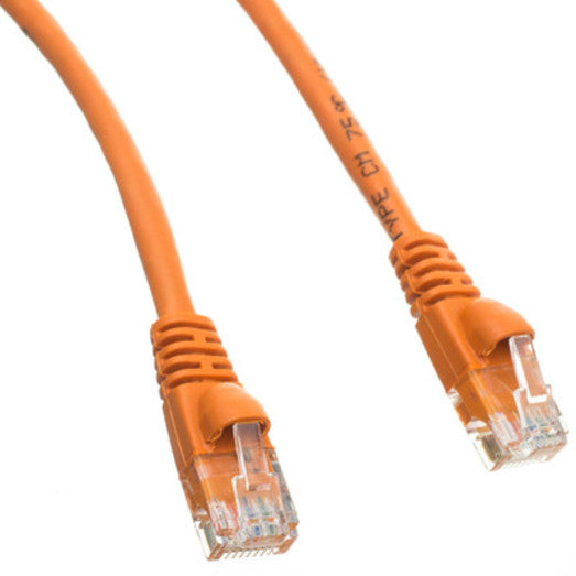 35ft Cat6 Orange Ethernet Patch Cable, Snagless/Molded Boot