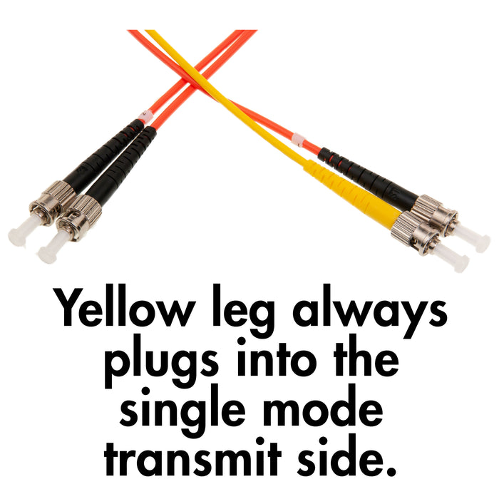 ST-ST Mode Conditioning Patch Cable, OM1, 62.5/125, 5 meter