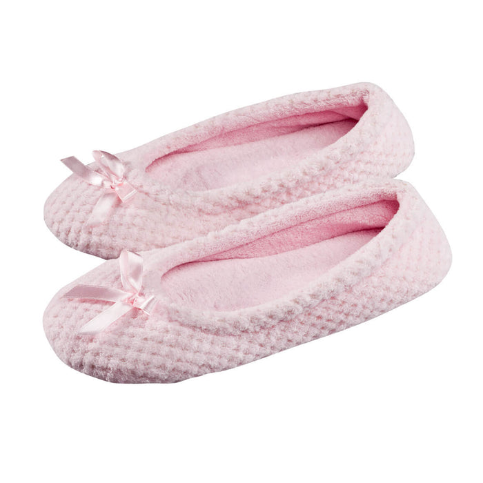 Chenille Ballet Slippers-XL-Light Pink