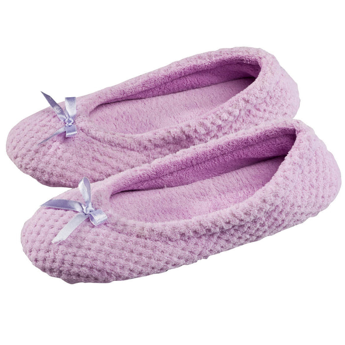 Chenille Ballet Slippers-XL-Light Purple