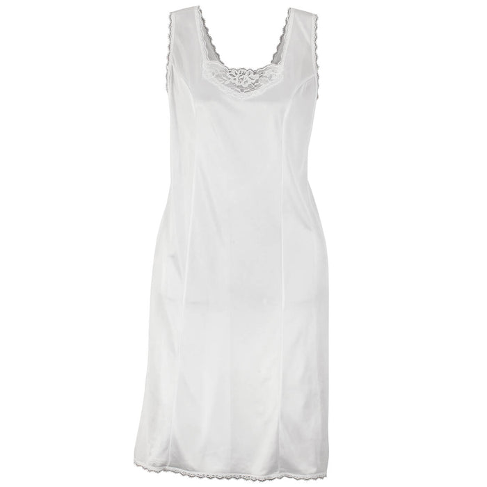 Easy Comforts Style™ Lace-Trimmed Full Slip-WHITE-2XL