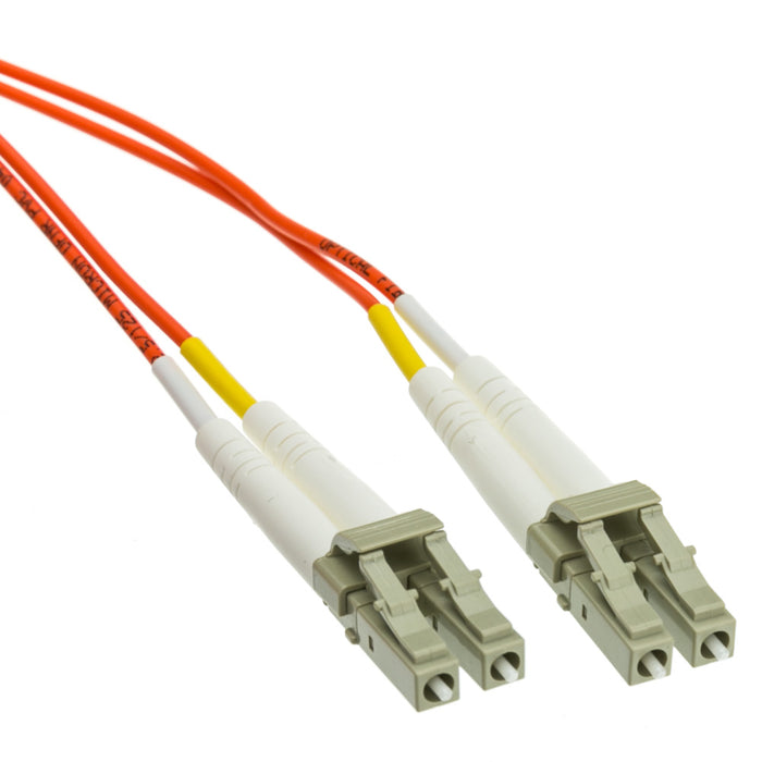 1 meter Plenum LC/LC OM1 Duplex Fiber Optic Cable, 62.5/125