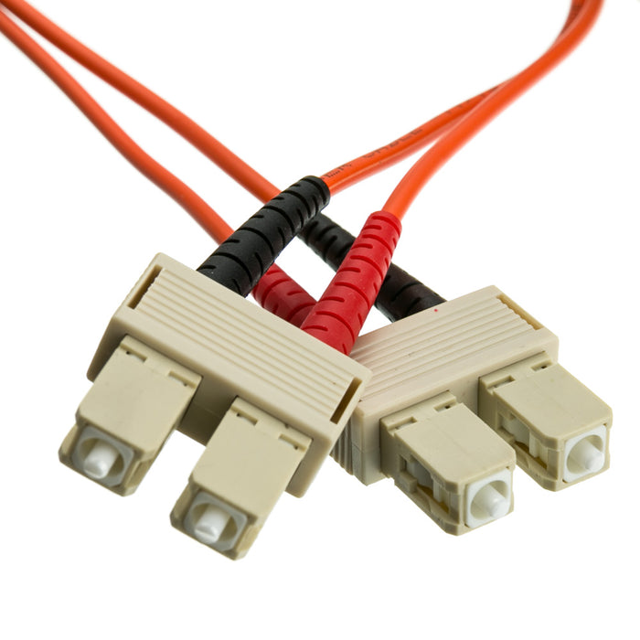 3 meter SC/SC OM1 Duplex Fiber Optic Cable, 62.5/125