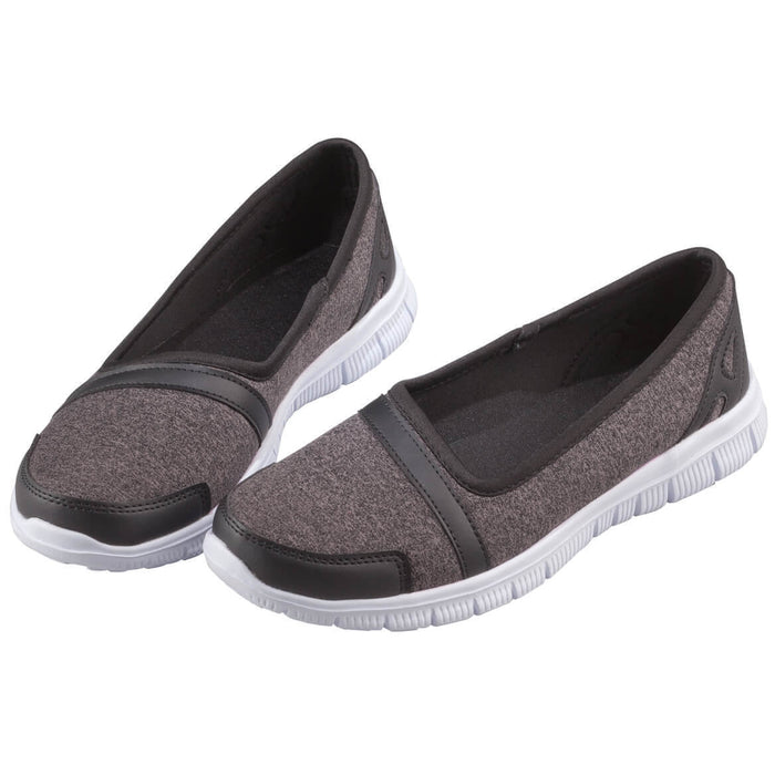 Silver Steps™ Feather Lite Slip-On Shoes-8-Charcoal