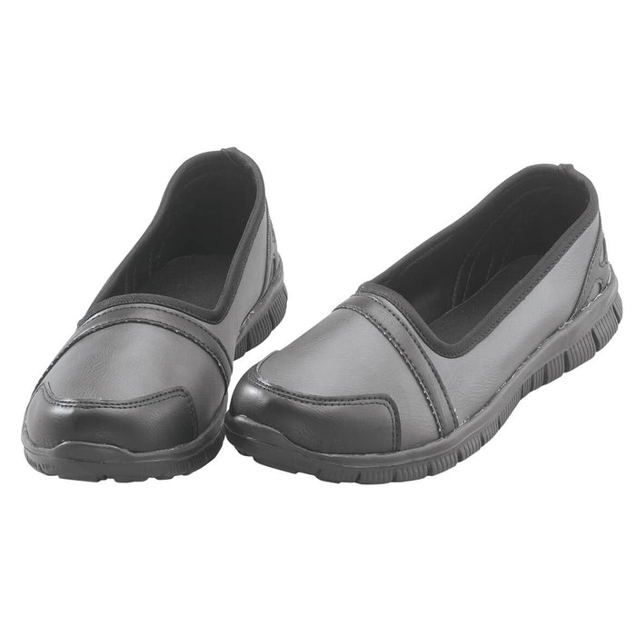 Silver Steps™ Feather Lite Slip-On Shoes-9-Grey/Black
