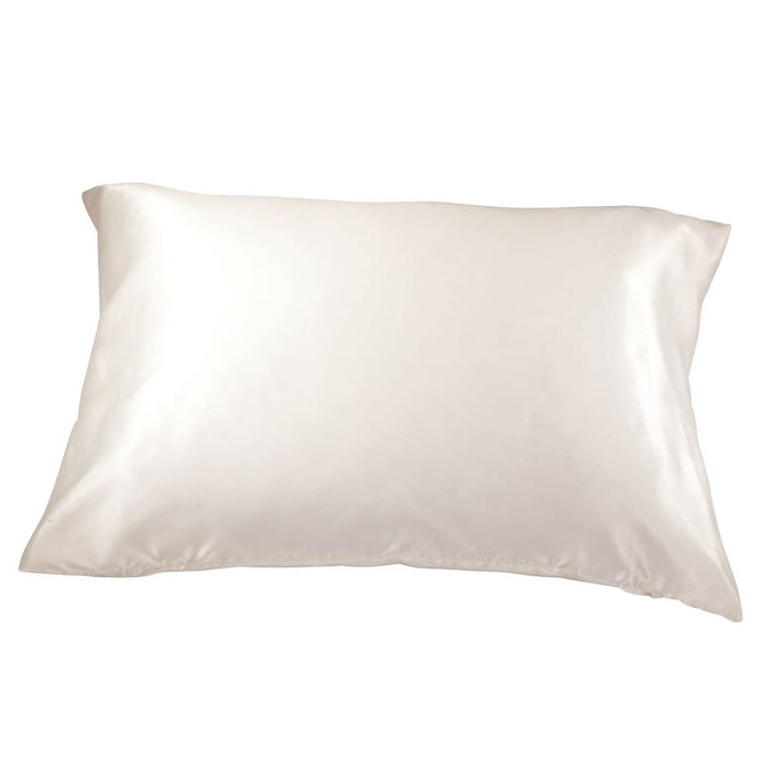Satin Pillow Case-Standard-Ivory