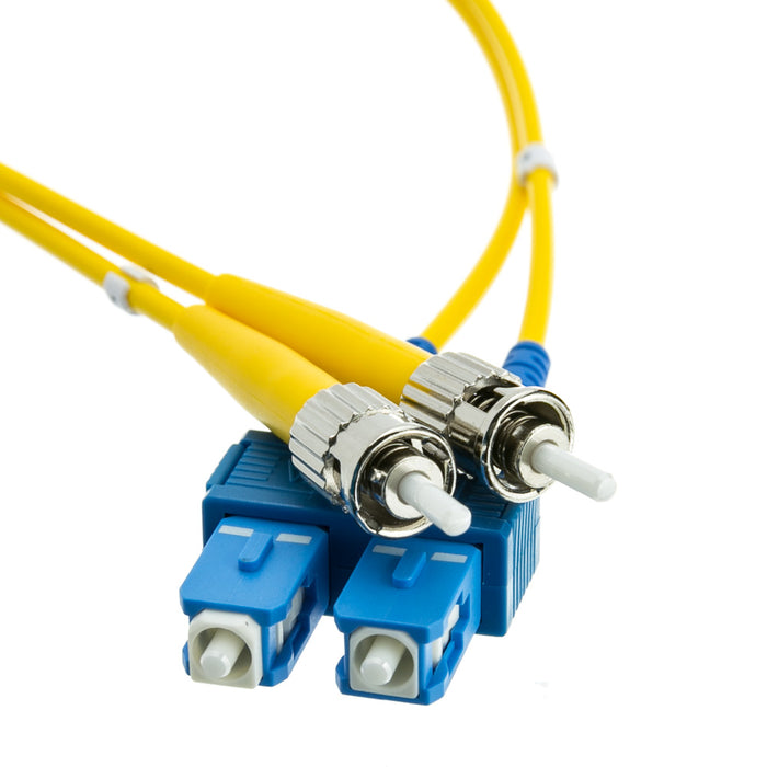 2 meter SC/ST Singlemode Duplex Fiber Optic Cable, 9/125