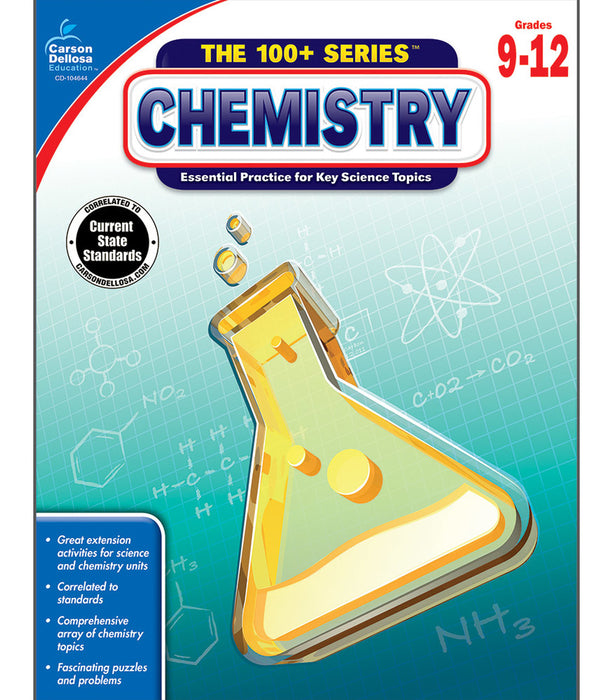 Chemistry Workbook Grade 9-12 Paperback