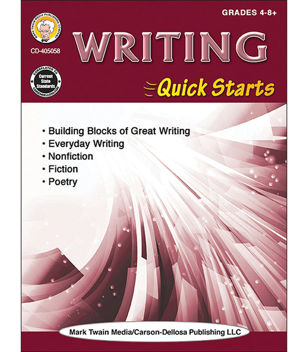 Writing Quick Starts Workbook Grade 4-12 eBook
