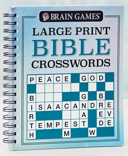 Brain Games® Large Print Bible Puzzles-Crossword